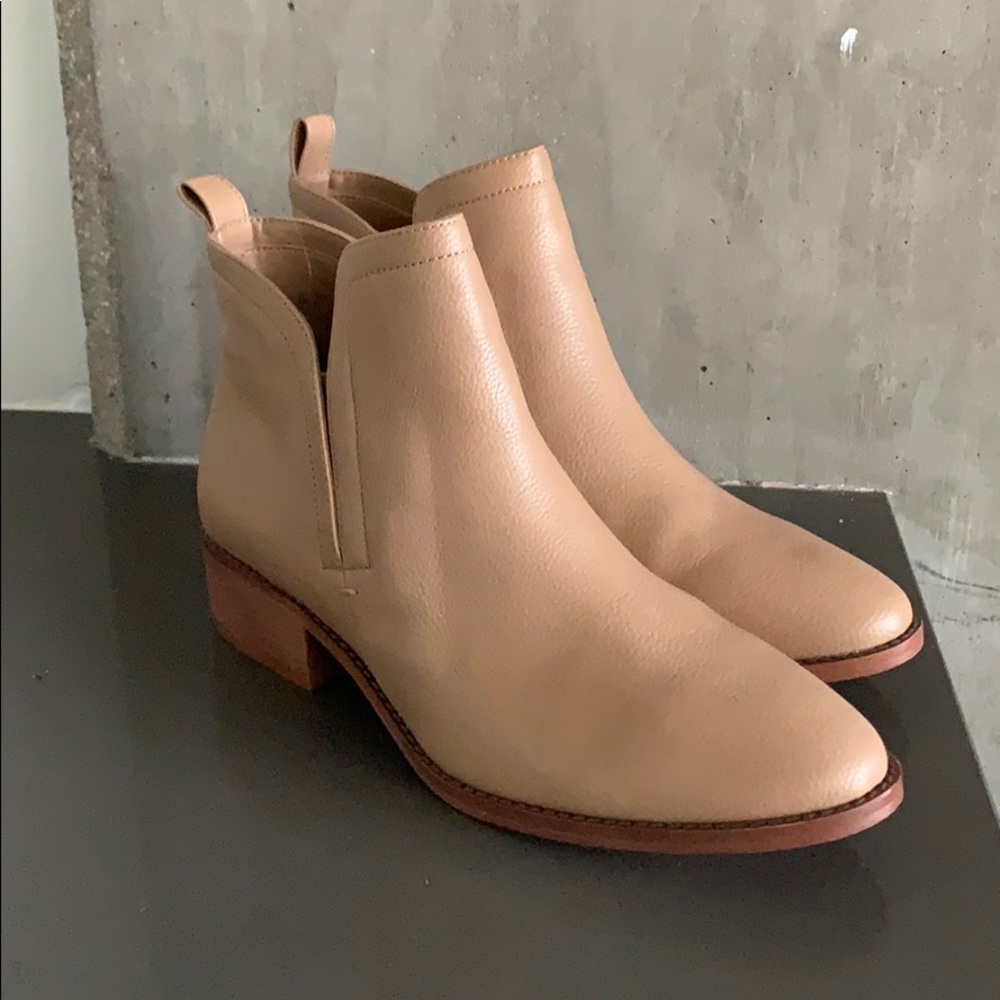 Tan booties
